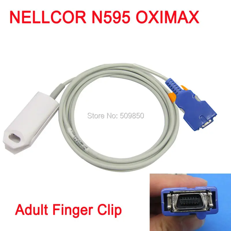

Compatible Nellcor OXI tech N550 N595 N560 14pin nellcor oximax spo2 sensor adult finger clip sensor pulse oximeter probe