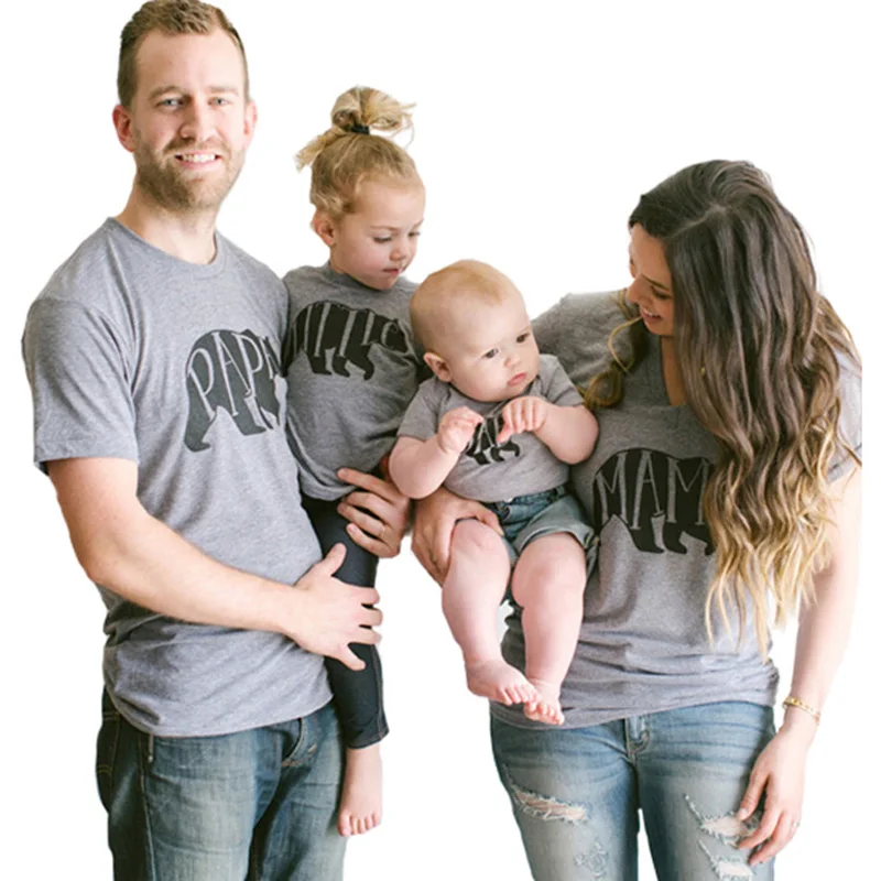 Ropa Familiar Camiseta A Juego Para Madre E Hija Oso De Dibujos Animados Bebe Papa Familia Camiseta Madre Padre Bebe Familia Trajes Ajustados Family Clothing Family Fittedfamily Clothing Mother Daughter Aliexpress