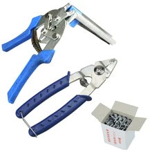 

Animal Wire Cage Clamp Automatic Pliers/ Hog Ring Pliers + M Nails Bird Rabbit Cage Installation Tools Chicken Coop Equipment
