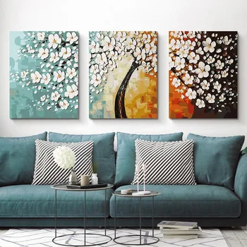 

DIY 50x40cm Paint by Numbers Tree Landscape Coloring Paint Picture Full Sets For Adults Home Decoration Acrylic Painting Gifts
