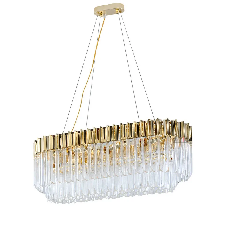 

Free shipping the post modern pendant Lamp oval crystal pendant lamps gold livingroom lamparas Home Decoration Lamp