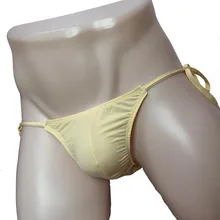 Сексуальные мужские боковые кружевные бикини стринги короткие дышащие мешочек нижнее белье SISSY для него Pole танцевальный наряд