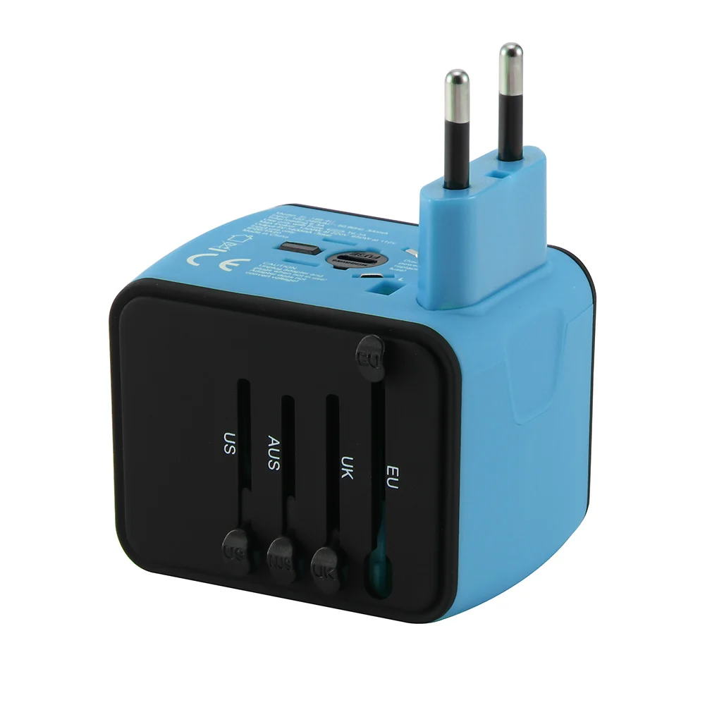 1 шт. Универсальный адаптер для зарядного устройства путешествий с 4 USB