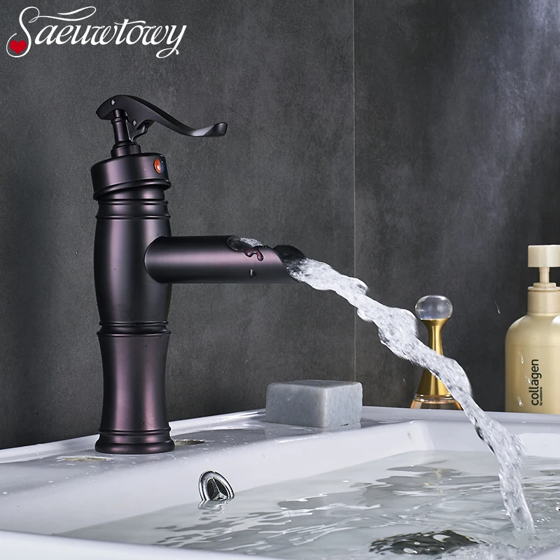 ORB Purple Bathroom Basin Faucet Single Handle Faucets Hot and Cold