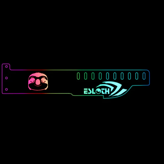 Special Price Newest RGB LED Controlle Luminous Computer Main Box For GTX MSI NVIDIA Graphics Cards Support Frame Display Card PCI Connectors