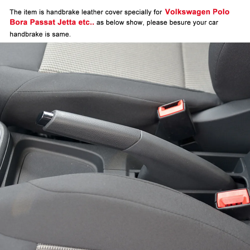 PONSNY автомобильный ручник чехол для Volkswagen VW BORA POLO SANTANA Авто из натуральной кожи рукоятки ручного тормоза крышка