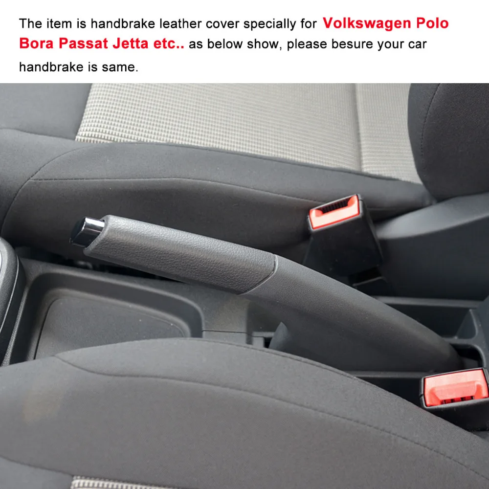 Чехол для Volkswagen VW BORA POLO SANTANA Auto из натуральной кожи|leather handbrake|car handbrake coverscar |