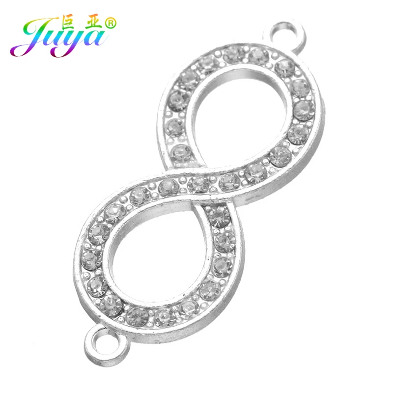 

Juya, оптовая продажа, символ бесконечности, металлические шармы-соединители, аксессуары для женщин и мужчин, браслеты, ожерелья, ювелирные изделия «сделай сам»