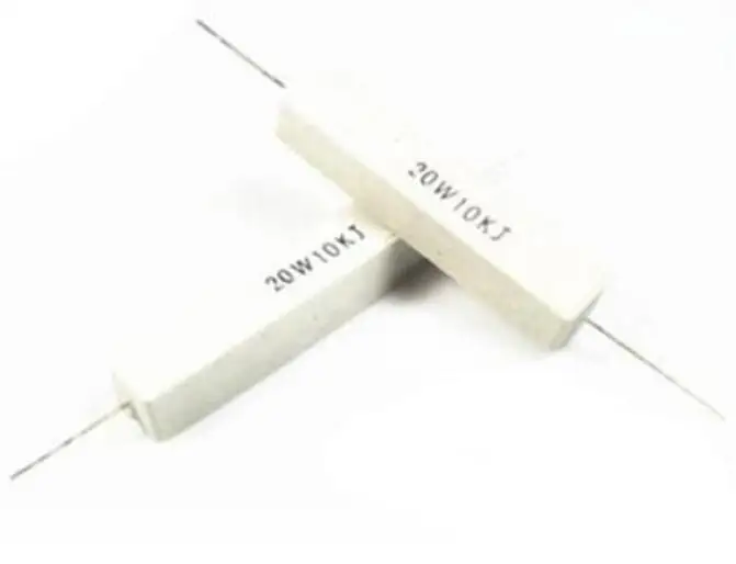 

10pcs/lot Cement resistance 20W 5% 1R 2R 10R 20R 100R 200R 1K 2K 10K 100K Cement resistor 20W