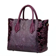 Женские сумки из натуральной кожи для женщин Новая роскошная Ретро тисненая сумка брендовая сумка женская дизайнерская сумка