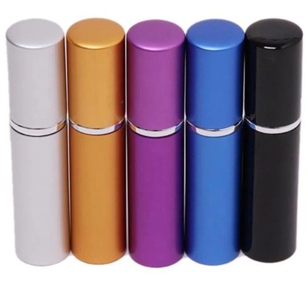 

10ml Perfume Aftershave Atomizer Atomiser Bottles Pump Journey Reuse Spray Refillable Bottle Metallic luster Color Dropship Hot