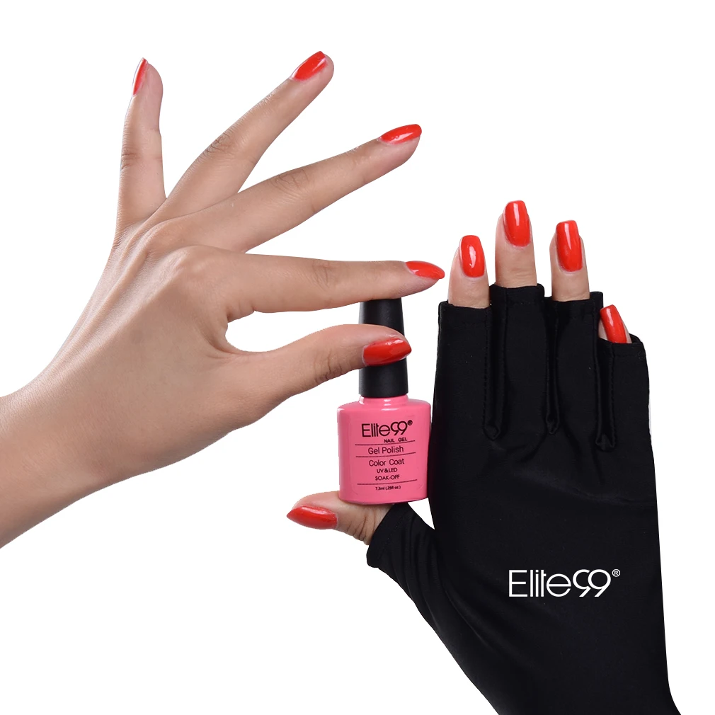 Elite99 1 пара перчатки для защиты от УФ-излучения Профессиональный инструмент для ногтей Светодиодный УФ-лампа Сушилка для ногтей защита от излучения УФ-светильник
