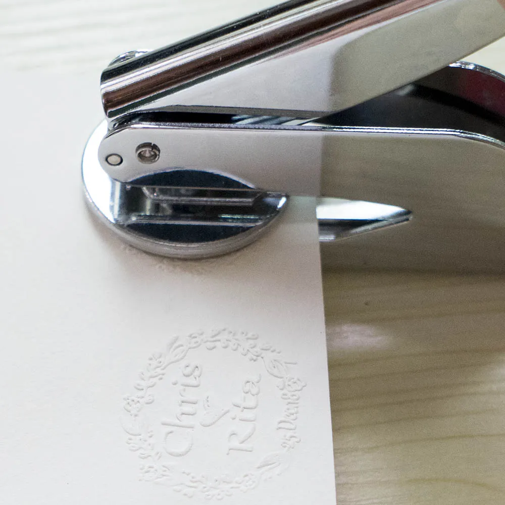 

Persoanlized Logo Embosser Stamp, Custom Embossing Stamp, Embossing Seal, Wedding Invitations, wedding