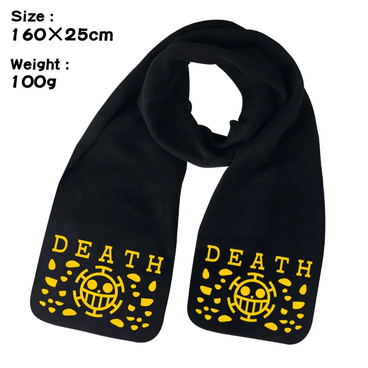 

Anime ONE PIECE luffy plush keep warm neckerchief Fashion design high quality Neckerchief Soft Shawls Wraps Unisex Scarves