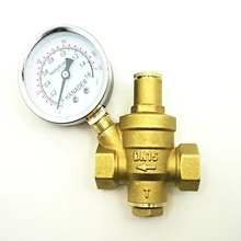 1/" BSP внутренняя резьба латунь регулятор сброса давления редукционный клапан с манометром для воды