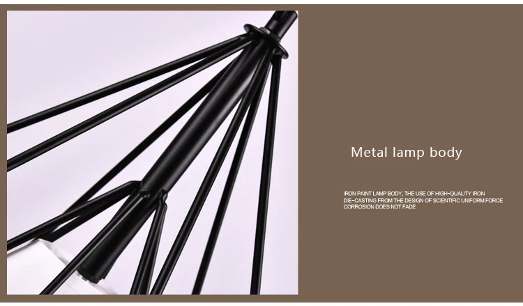 Modern Industrial Cage Metal diamond Shade Pendant Light lamp bar 19
