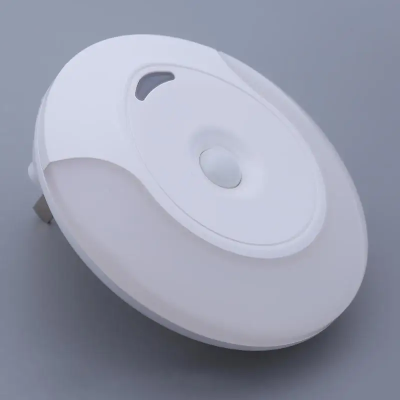 

220V US Plug Wall Plug Mount Sensor LED Night Light LED Automatic Night Lamp Intelligence Light for Home Bedroom