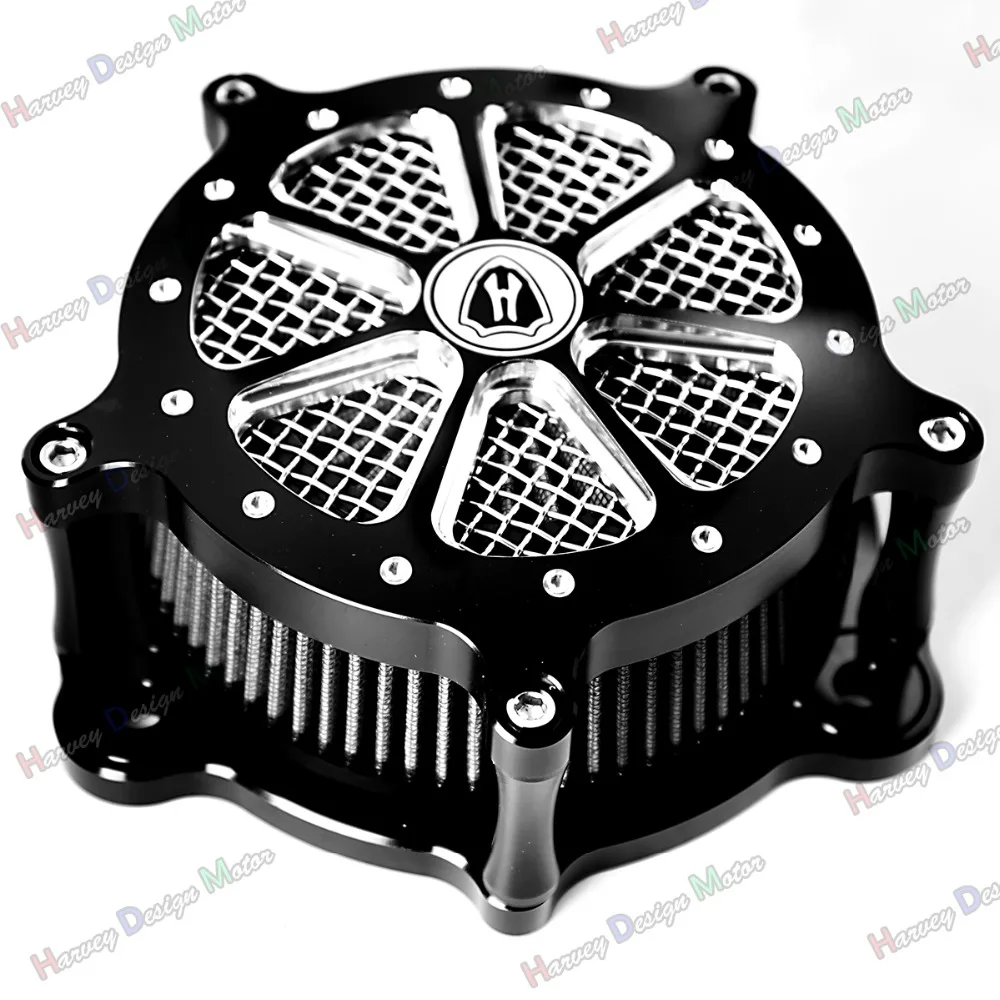 High Flow Filter Air Cleaner Kit For Harley Touring Street Glide Road King FLHX FLHR FLHT 08-14 15 16