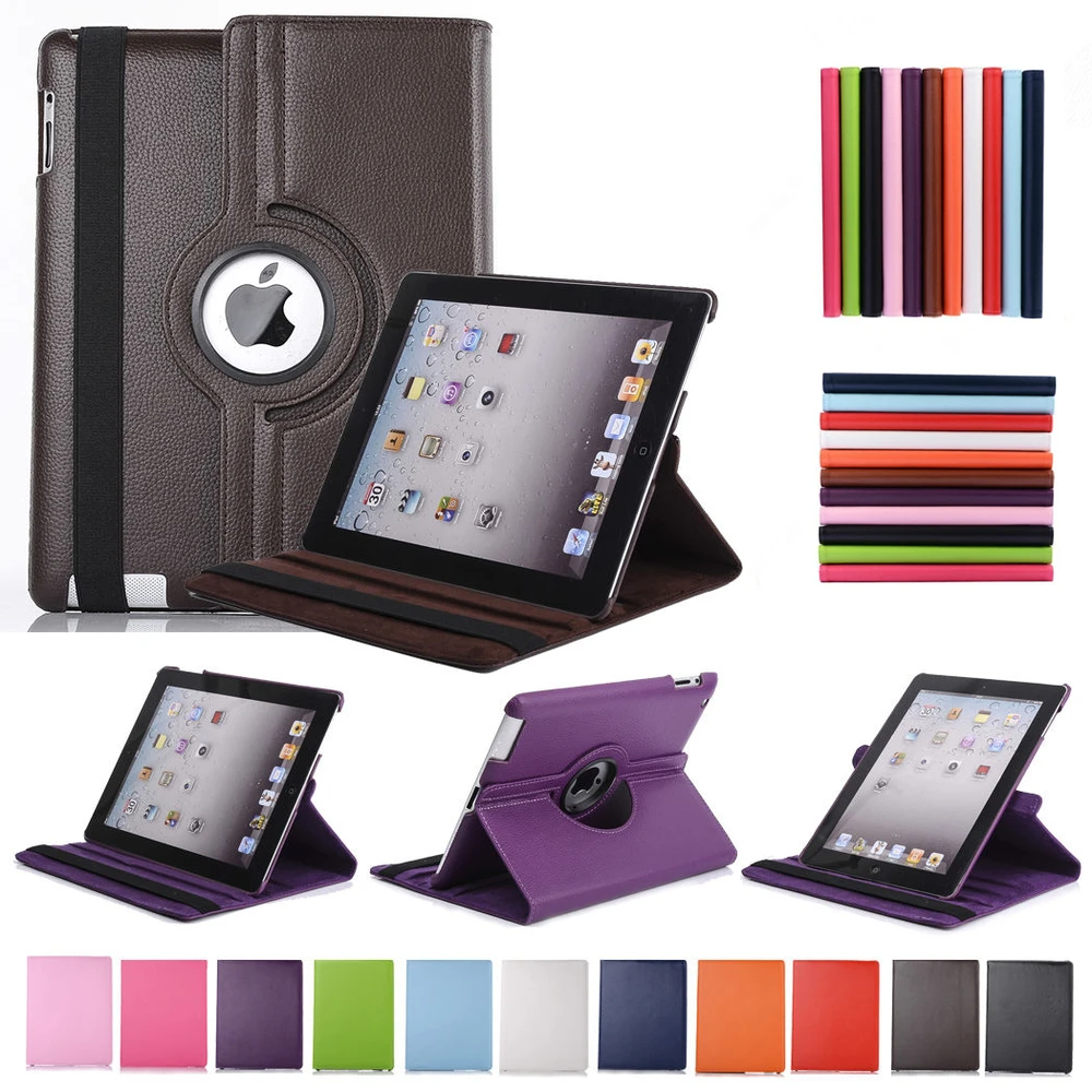 

PU Leather Flip Smart Stand 360 Rotating Case Cover For Apple iPad Air 2/iPad 6 Case for iPad 6 protector