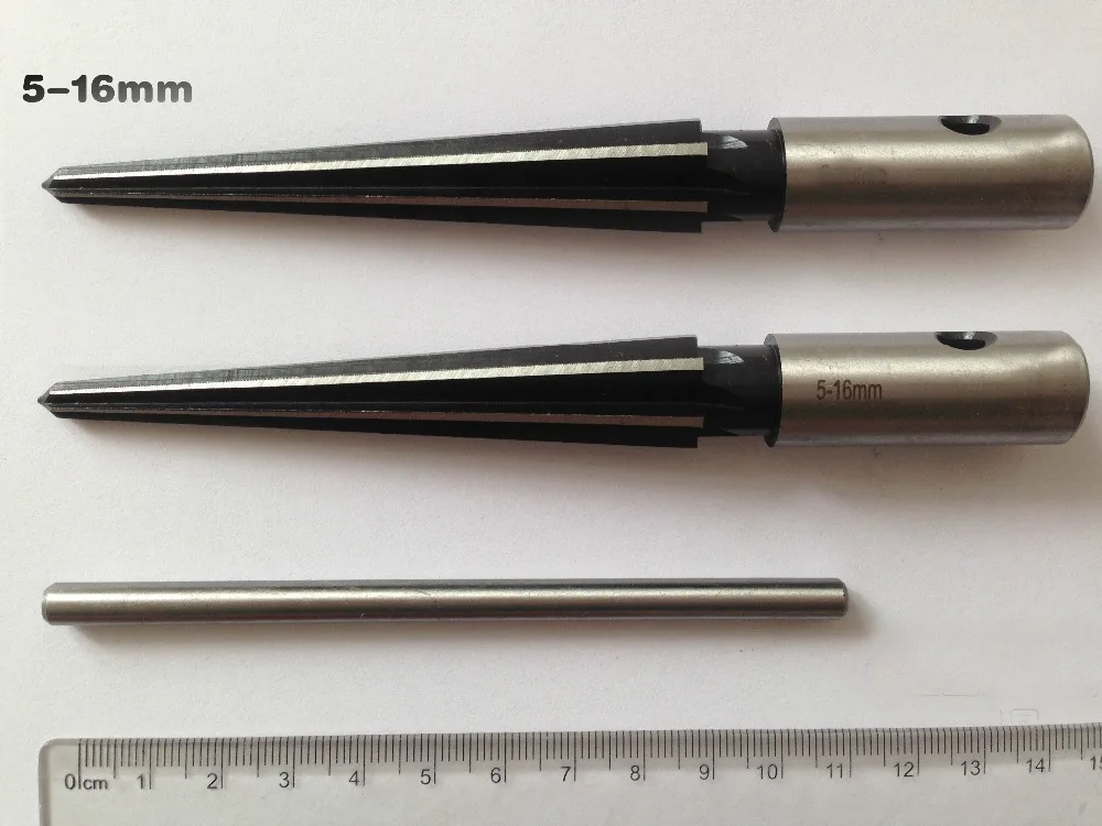 2PCS/SET 3MM 13MM(1/8" 1/2")&5MM 16MM tapered hand reamer , taper
