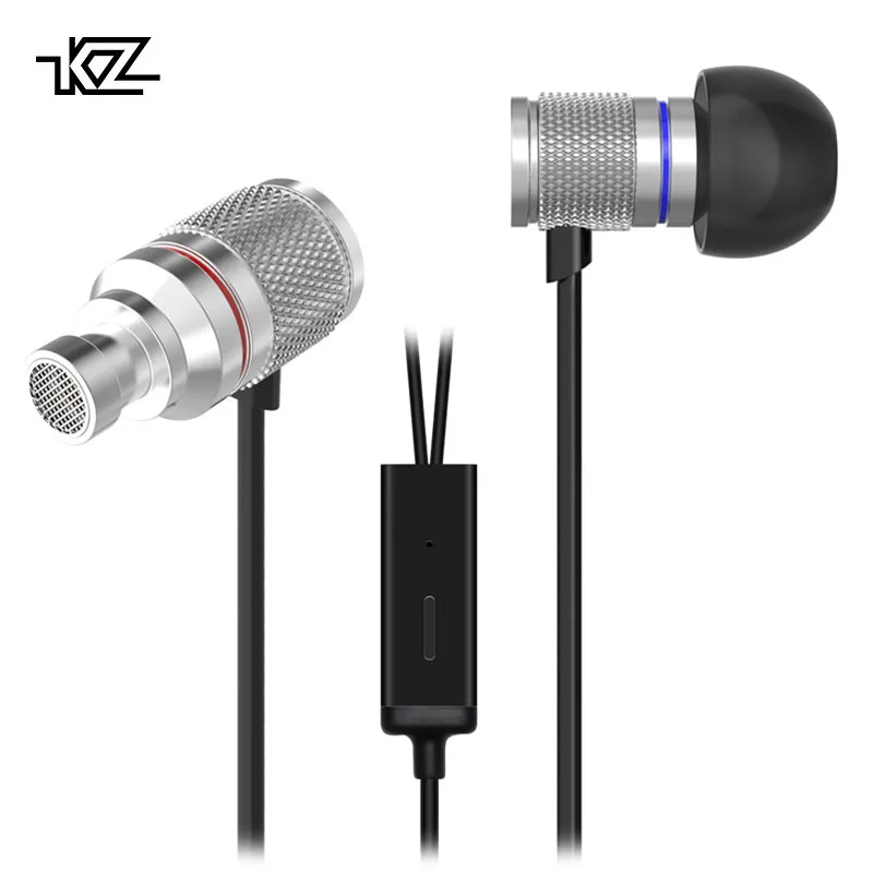 

KZ HDS3 Earphones Silver In Ear Monitor Metal Dynamic Drive Ship from Germany With Microphone Headset Noise Cancelling Earbuds