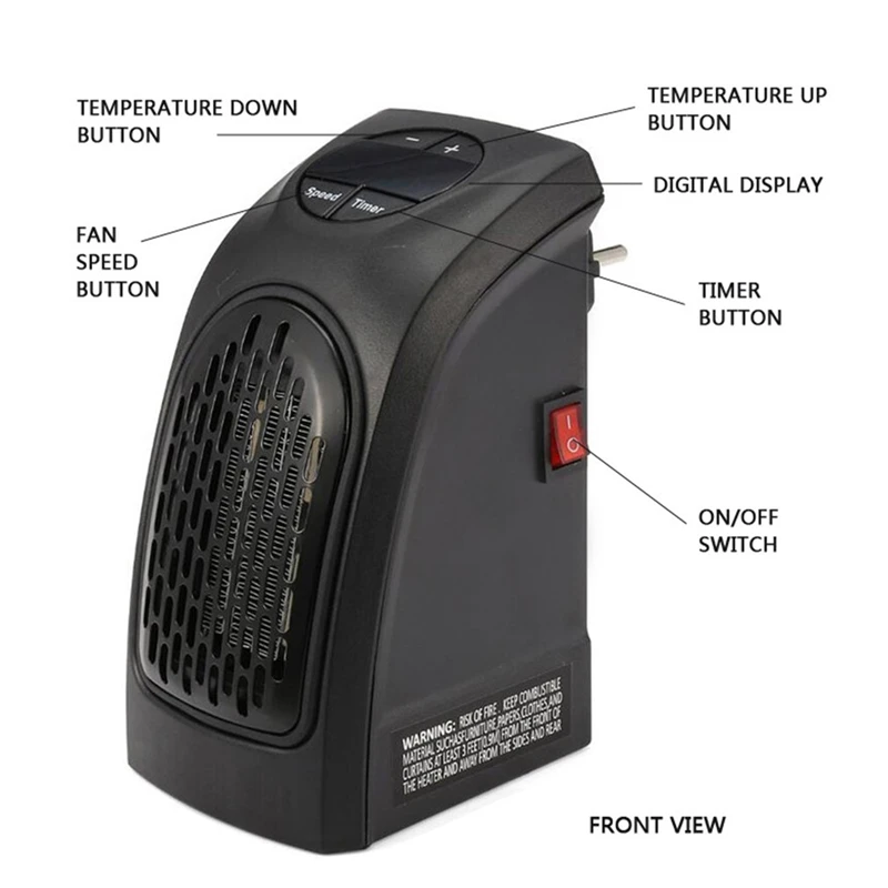 110 В/220 В рукогрейник Портативный электрический ручной нагреватель воздуха теплый вентилятор комнаты нагреватель печи обогреватель радиатора для офиса дома