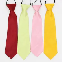 Детские галстуки на резинке и девочек простая детская Галстуки детские галстуки для мальчиков и девочек Бабочка к смокингу 41 Цвета, 500 шт