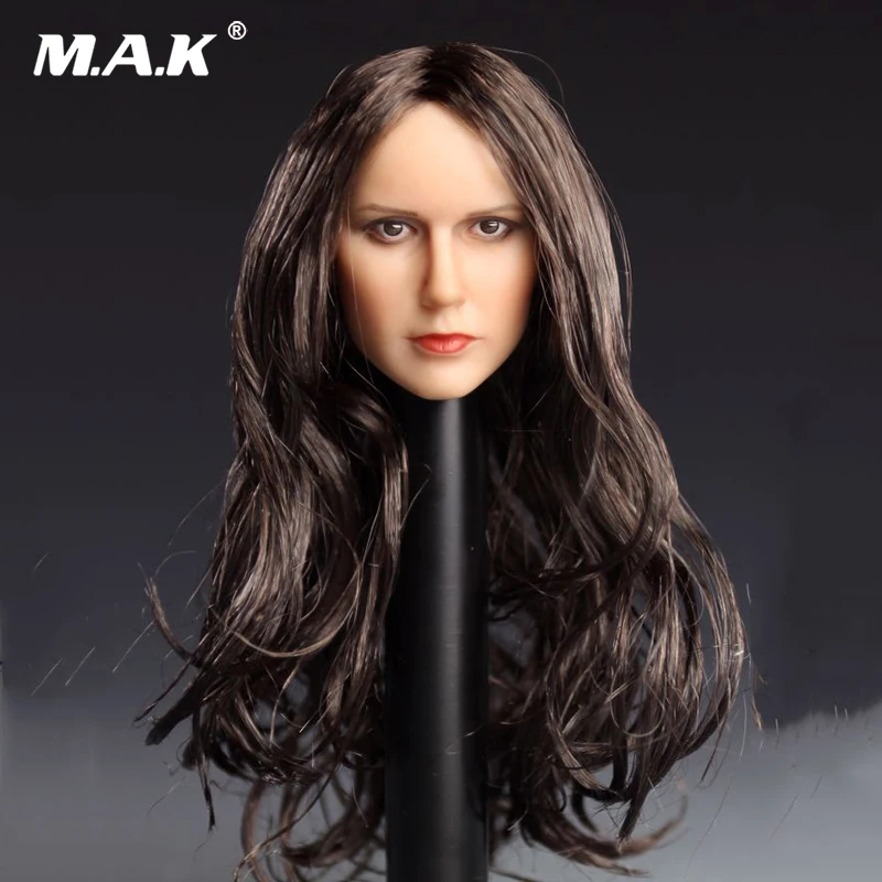 

1/6 Scale Headplay Figure 1/6 Long hair curls European beauty head carving for 12" Action Figure Collection Doll Toys Gift
