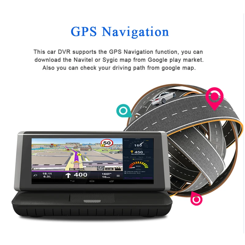 4G Автомобильный видеорегистратор Android gps DVR " сенсорная Автомобильная центральная консоль приборная панель установка Автомобильная помощь ADAS двойной объектив регистратор автомобильная камера