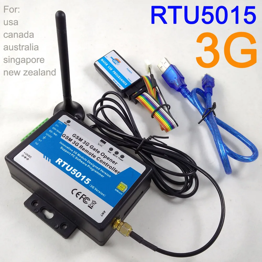 

Up to 999 Authorized number 3G/GSM Gate Door Opener Operator 3G version RTU5015 No power adpapter included with app support