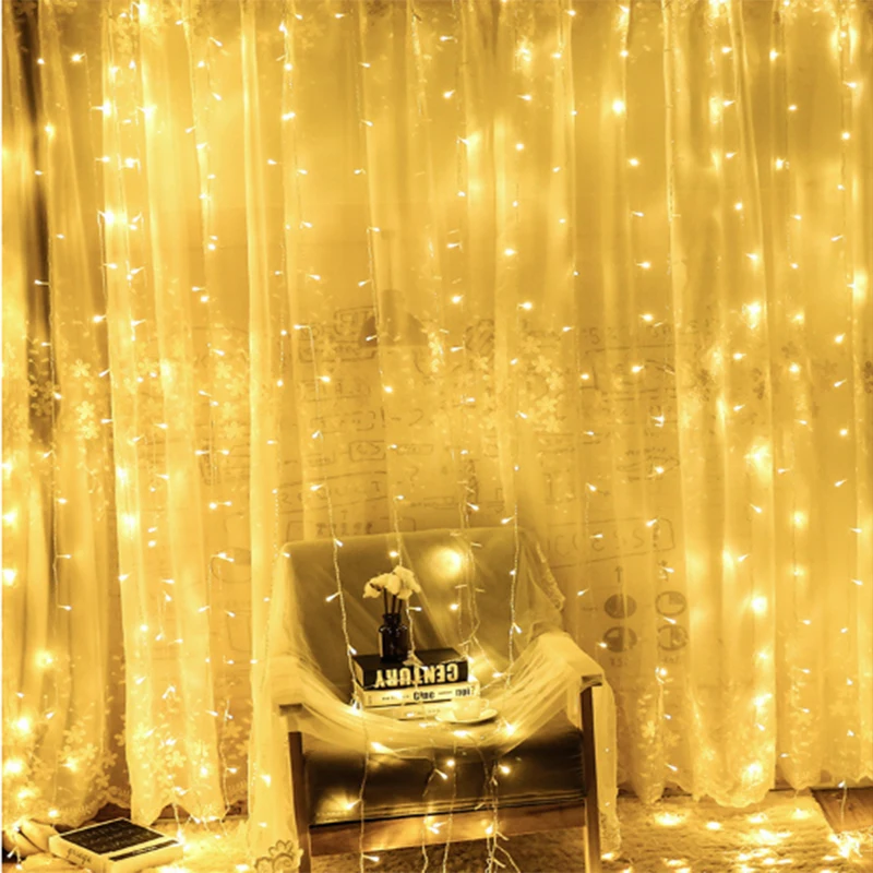 

2019 New Fashion Home Decoration LED Curtain Ice Bar Lights Festival Hotel Wedding Party Flash Waterproof Decorative Lamp