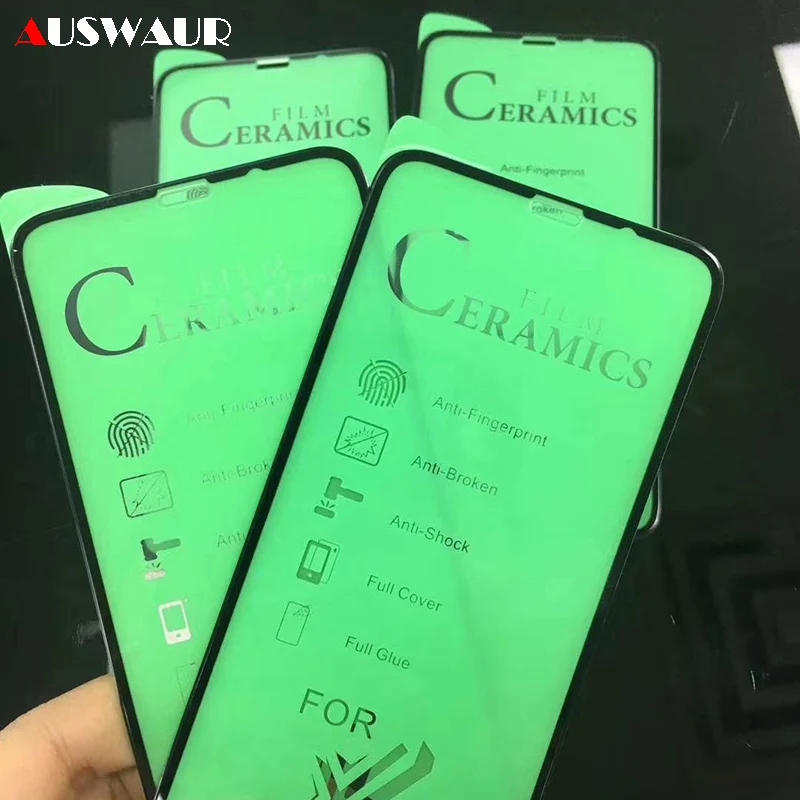 

NEW Ceramics Screen Protector for iPhone 6 6S 7 8 Plus 11 Pro X XR XS MAX Bendable 9H Tempered Glass Screen Protector