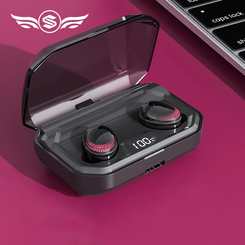 X10 TWS 3300 мАч 9D стерео беспроводной Bluetooth 5,0 наушники IPX7 водонепроницаемый светодиодный держатель для смартфона