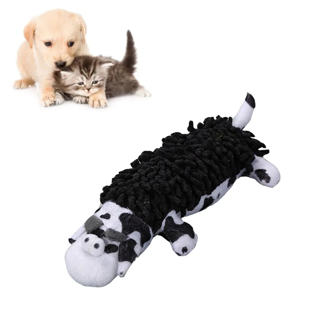 

Puppy Chew Squeaker Toy Pet Dog Squeaky Plush Sound Animal Shape Toys
