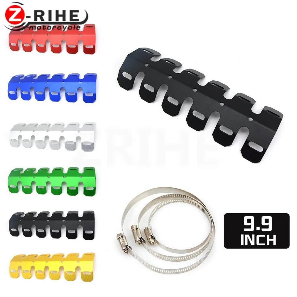 for Motorcycle Accessories Exhaust Muffler Pipe Leg Protector Heat Shield Cover For Kawasaki KTM Yamaha Honda BMW Ducati Dirt