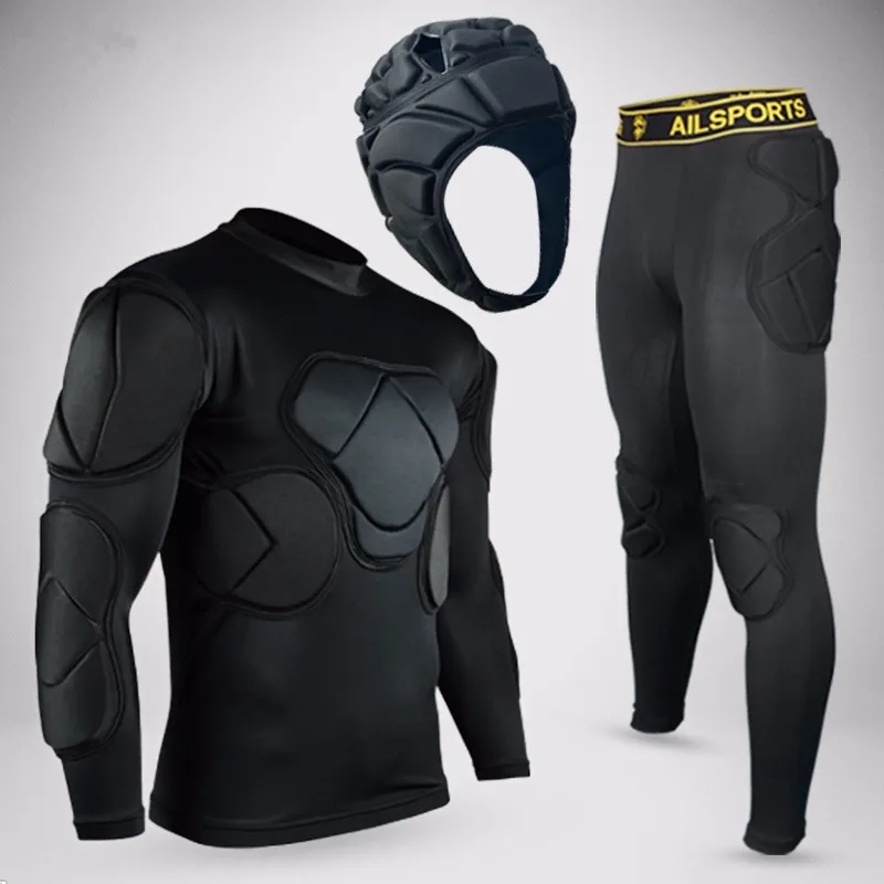 

Professional Training Football Soccer Goalkeeper Jersey Pants Thickened Sponge Defend Padded Latex Anti-collision Elbow Knee Pad