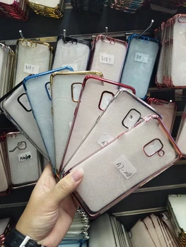 

Plating Soft TPU For Galaxy A20E A80 A60 A70 A40 A50 A30 A10 M30 M20 M10 Chromed Metallic Bling Electroplate Cover 200PCS