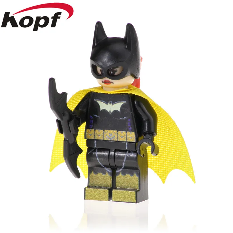 

Single Sale Super Heroes Bat woman Action Concert Hall Zombie Headhunter Clown Girl Building Blocks For Toys Children PG1553