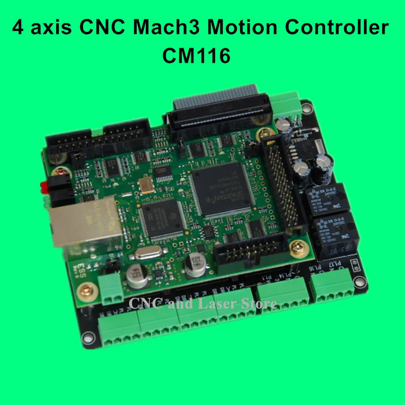 4 Оси CNC Mach3 Breakout Board + Ethernet Гладкий степпер контроллер движения CM116|mach3 breakout board|mach3