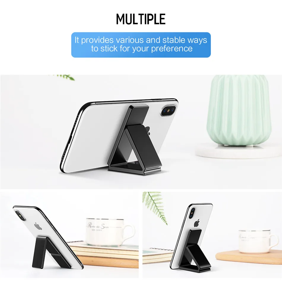 ROCK Mobile Phone Holder Universal for Phone Tablet Car Phone Holder Strong Adsorption Wall Desk Stickr Paste Stand Holder08