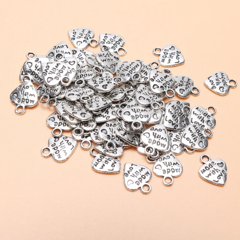 

30X25X12 Dog Puppy Paw Print Charms Necklace Bracelet Footprint Pendant DIY Small Heart Necklace bracelet Pendant Accessories ma