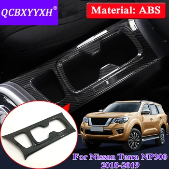 

QCBXYYXH ABS Car Styling For Nissan Terra Navara NP300 2018-2019 Car Water Cup Holder Sequins Internal Decoration Sequins Cover
