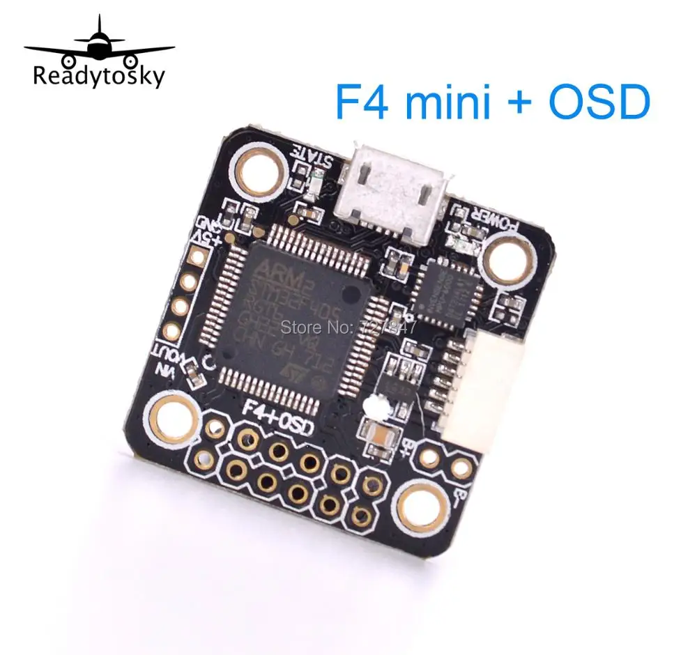 Новый мини Контроллер полета F3/F4 Встроенная плата OSD 5 В/1A 2 4S для Flytower FPV гоночный
