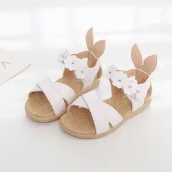 Обувь для девочек белый Bowers принцесса сандалии 2019 новые летние дети обувь малышей детская пляжная обувь мягкая подошва носок детская