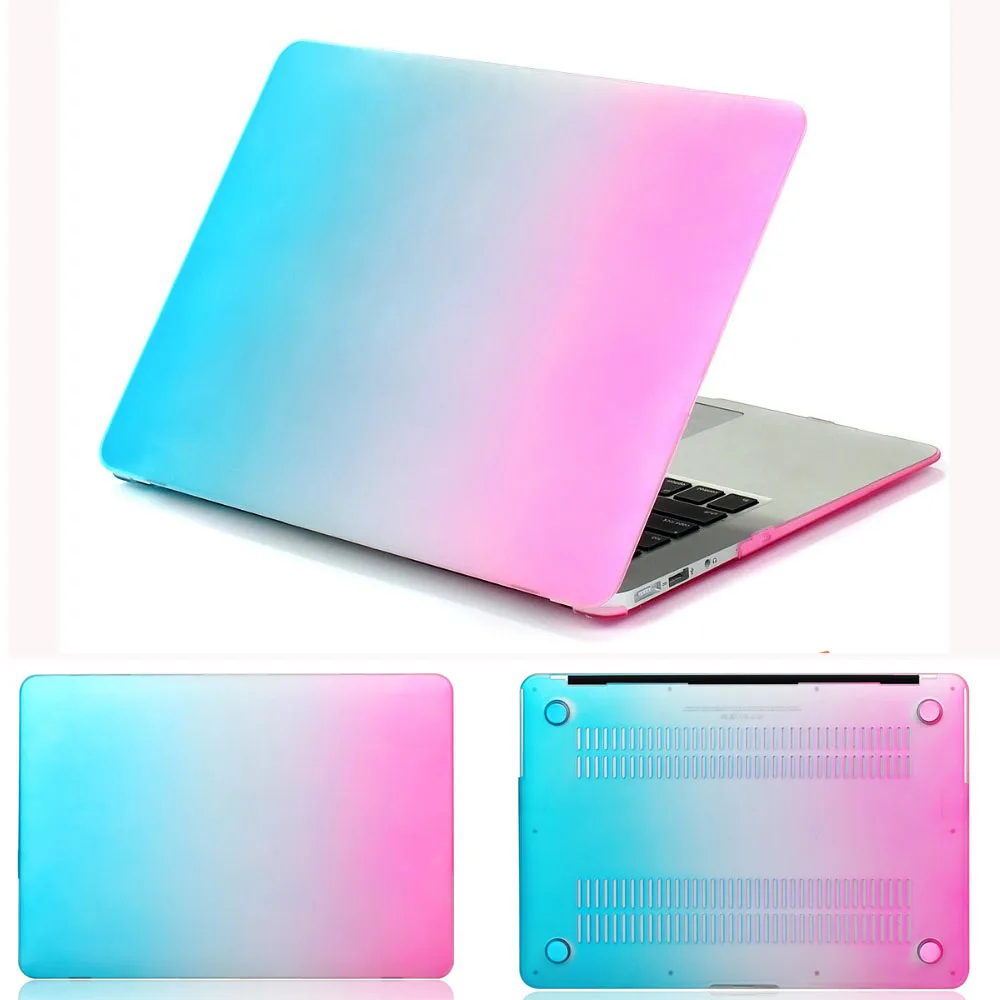 

Rainbow Shell Case For Apple Macbook Air Pro Retina 11 12 13 15 For Mac 11.6 13.3 15.4 Laptop Case Cover