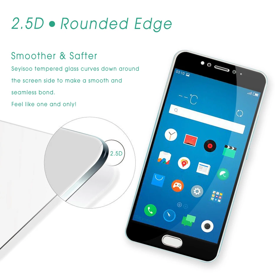 Seyisoo Brand Full Cover Tempered Glass For Meizu MX6 (11)