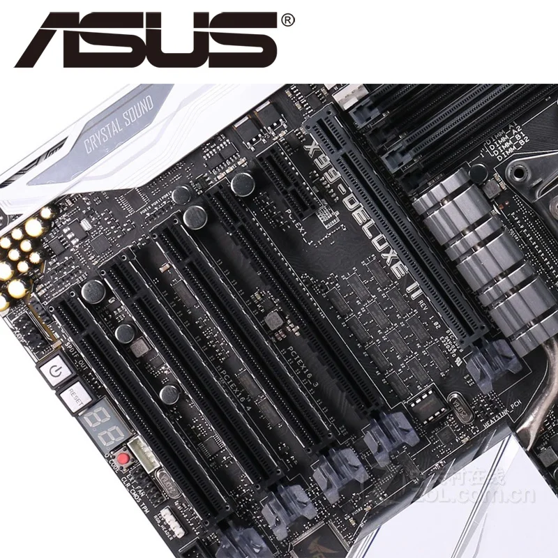 Настольная Материнская плата Asus X99 DELUXE II Socket LGA 2011 V3 i7 X DDR4 128G ATX UEFI BIOS оригинальная