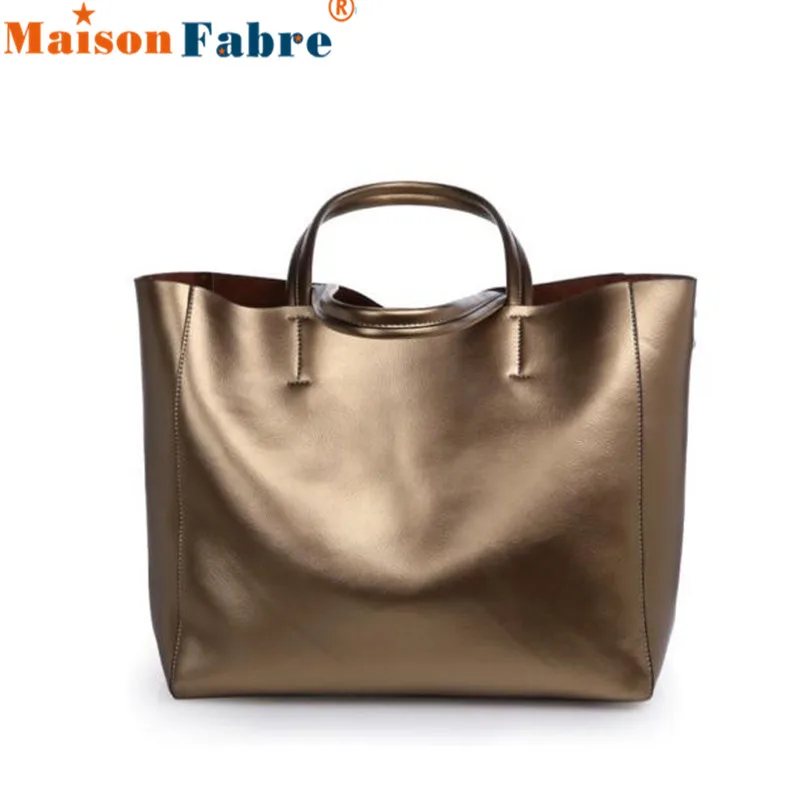 

2017 Luxury Women New Fashion Genuine Leather Handbag Girl High Quality Shoulder Bag Ladies Elegant Large Shopping Tote Feb10