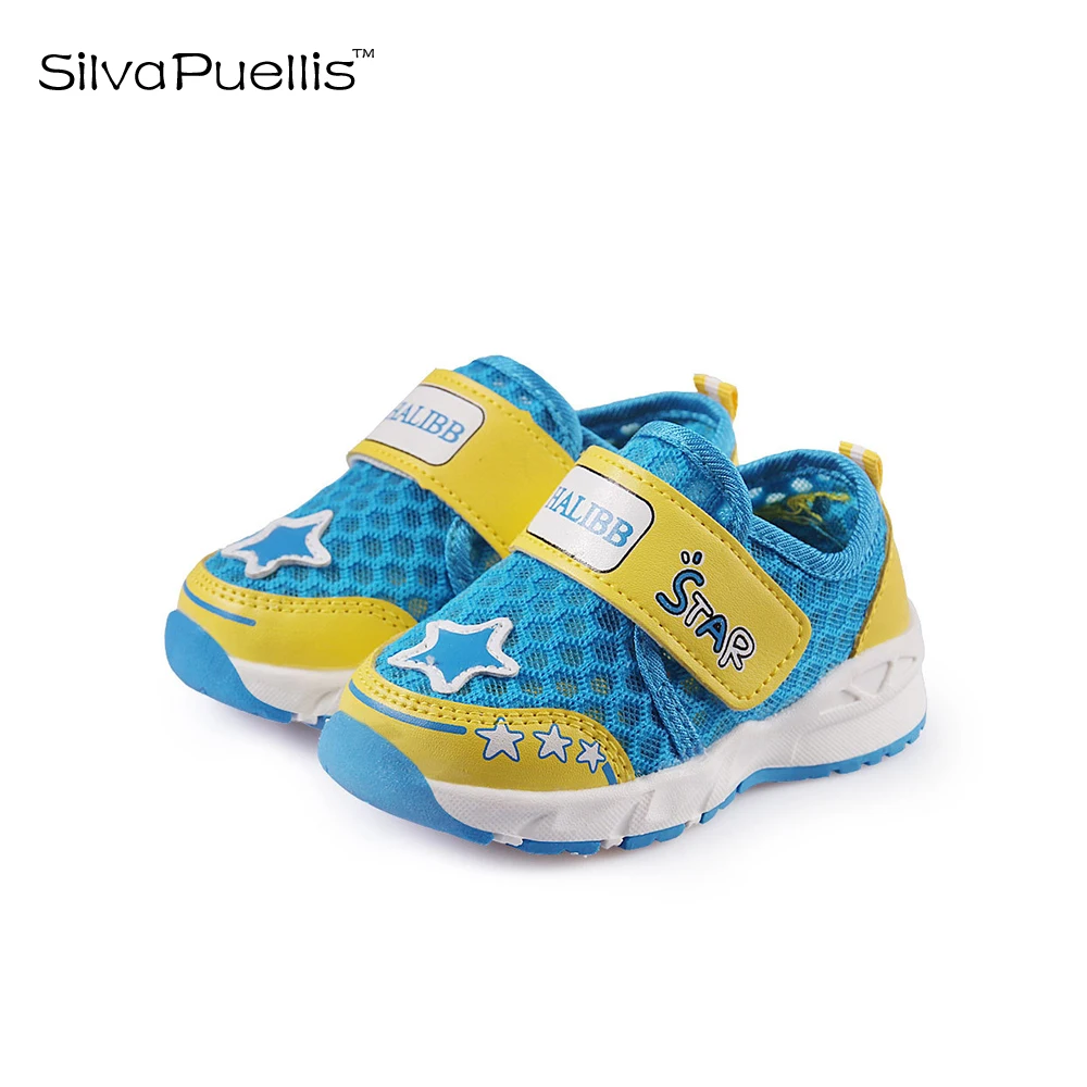 

SilvaPuellis Children's Shoes 2018 Spring And Summer Breathable Boys Shoes Skid Girls Casual Shoes Blue Boys Girls Shoes