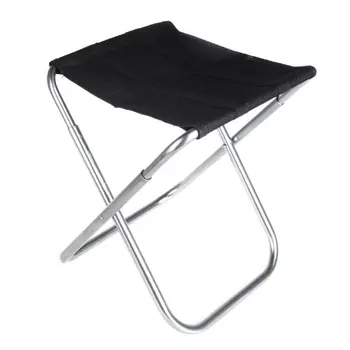 

FAAJ Good Deal Portable Folding Aluminum Oxford Cloth Chair Outdoor Patio Fishing Camping with Carry Bag Black
